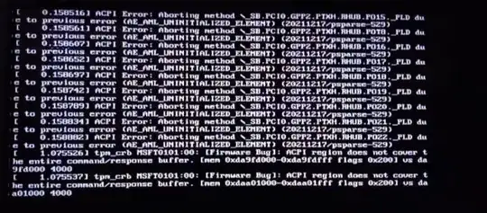 ACPI Error Log