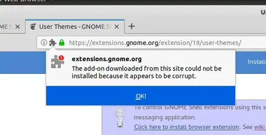 Trying to add extension: