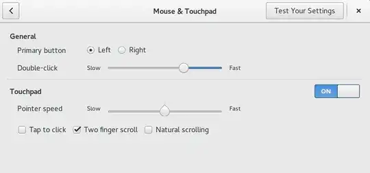 mouse and touchpad settings