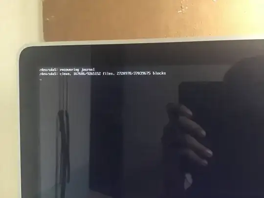 photo of black screen with messages from title of question