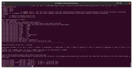 How terminal command looks like