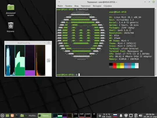 XFCE Multiload-ng XFCE4-hardware-monitor-plugin