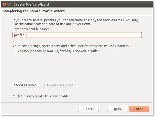 Firefox ProfileManager Create Profile wizard
