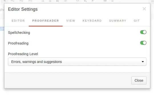 spell-checking settings