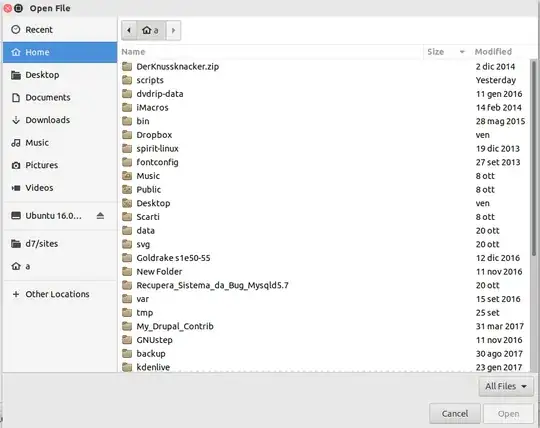 Open file dialog screenshot