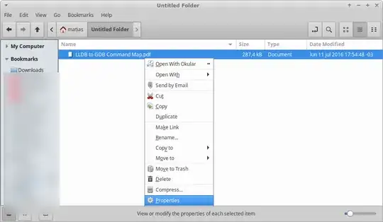 PDF -> Right Click -> Properties