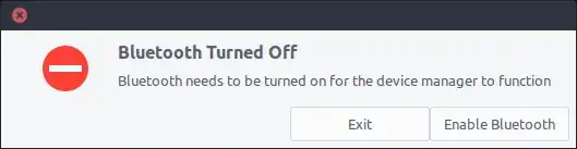 Bluetooth turned off
