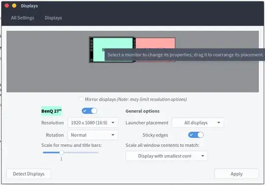 Change monitor position