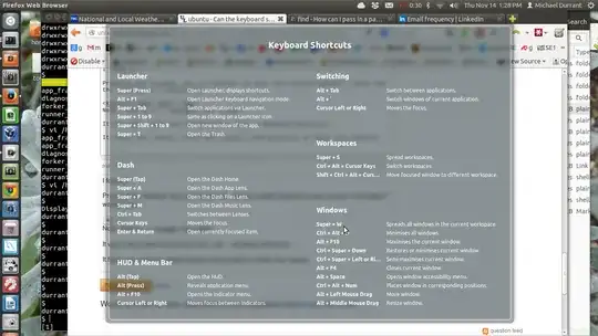 shortcut overview screenshot