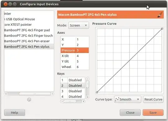 Input Devices settings screen
