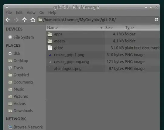 Thunar's side pane grey