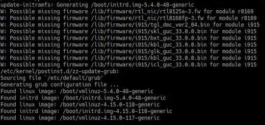 this is the warning when upgrading to Kernel 5.0