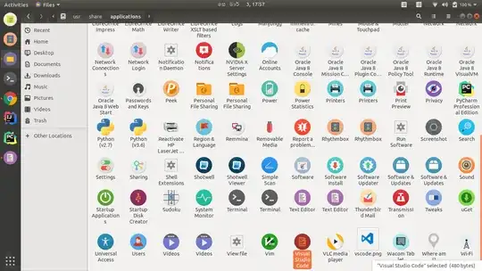 Visual Studio Code in /usr/share/applications