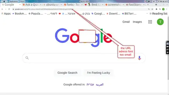 URL browser too small