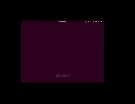 The screen I get after updating ubuntu
