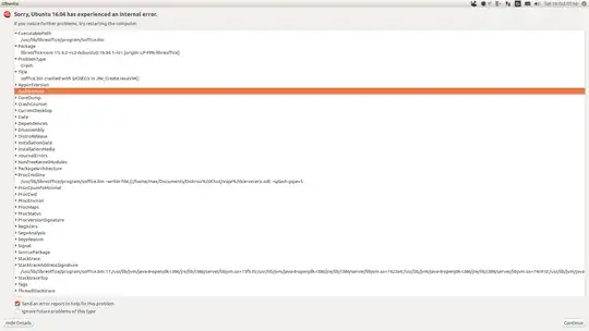 Ubuntu internal error msg