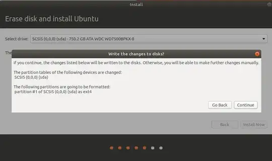 second installation message