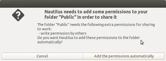 Add Permissions Automatically dialog