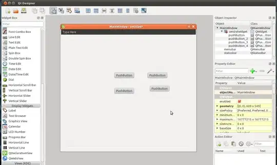 Qt Designer with a few buttons