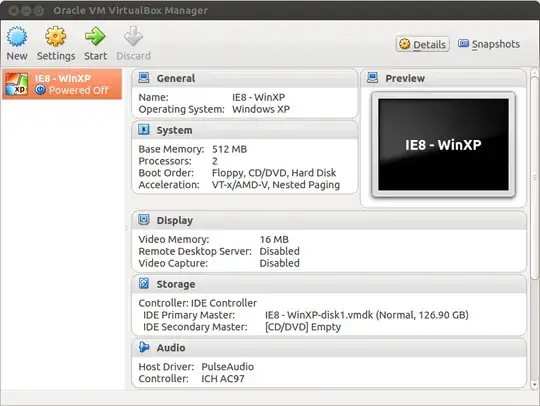 IE8 WinXP machine in power off state