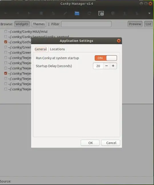 conky manager settings