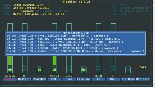 Alsamixer with some 'F2' option