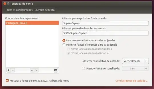 Keyboard configuration
