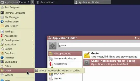 Application menu and launcher in Xubuntu