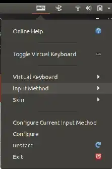 Fcitx menu bar
