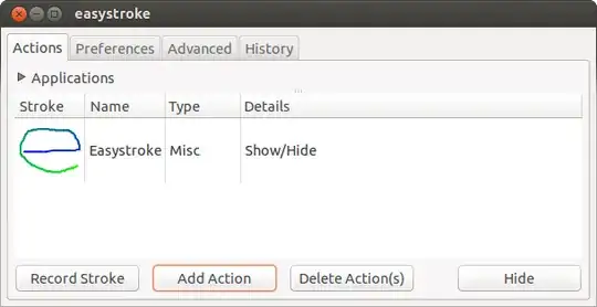 Easystroke Gesture Recognition - Actions - Show/Hide Configuration