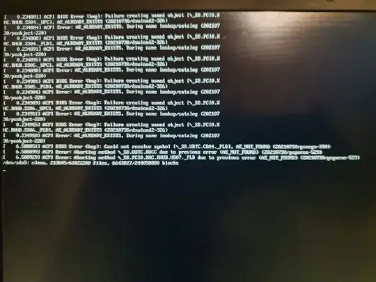 ACPI Bios Error Screen