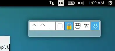 screenshot of borderless plasma-widget-kbstate in Unity