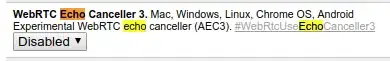 WebRTC Echo Canceller pref