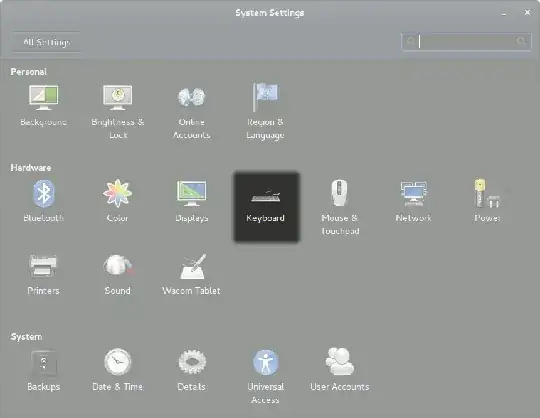 System Settings Window - select Keyboard System Settings Window - click on Keyboard