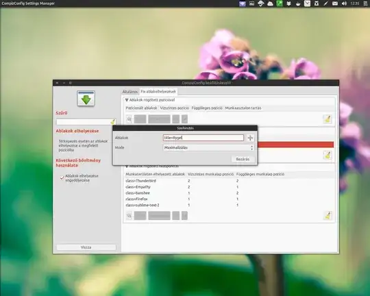 CompizConfig settings showing the reqired setting