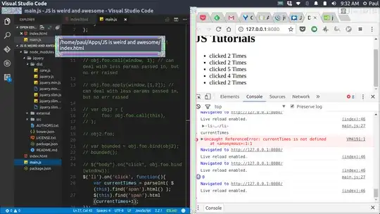 The re-rendered windows