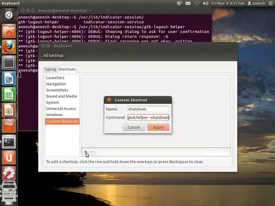 custom shortcut entry