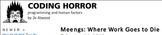 Example from Jeff's Coding Horror, note missing ff in Jeff, or ti in Meetings