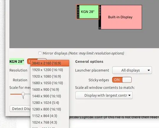 setting 3850x2160 resolution
