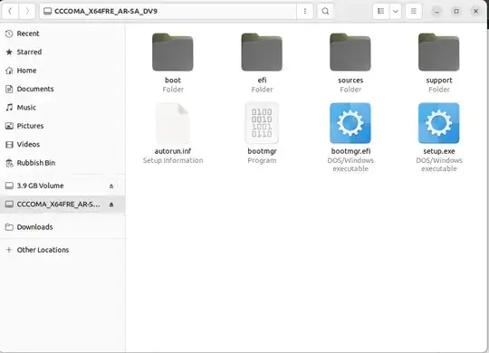 Mount point selection in file manager