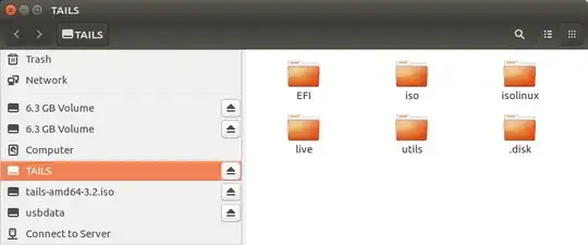 Extract ISO to Tails partition using Archive Manager