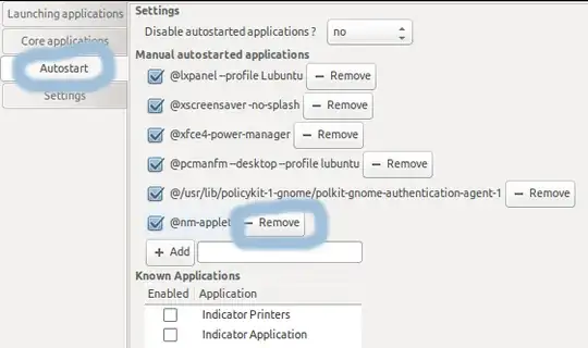 "Default applications for LXSession" window