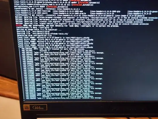 Task mount.zfs blocked for more than 122 seconds