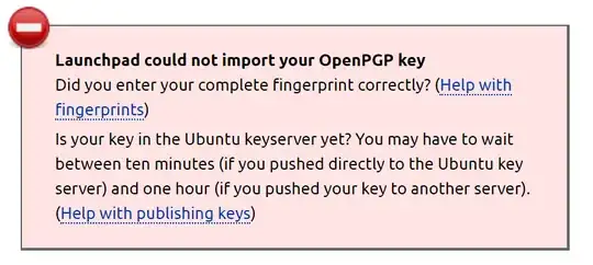 launchpad could not import key