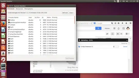 browser process goes to 50%