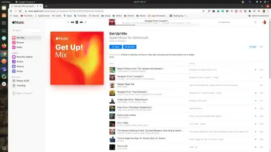 This is how apple music web looks like