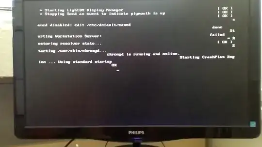 text in console before prompt returns