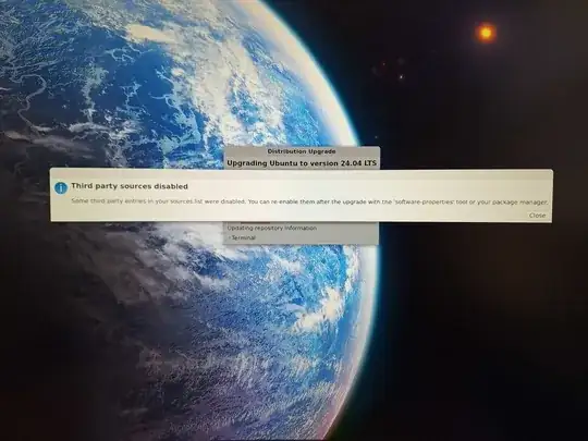 Third party sources disabled