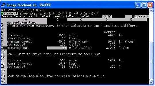 MacroCALC screenshot