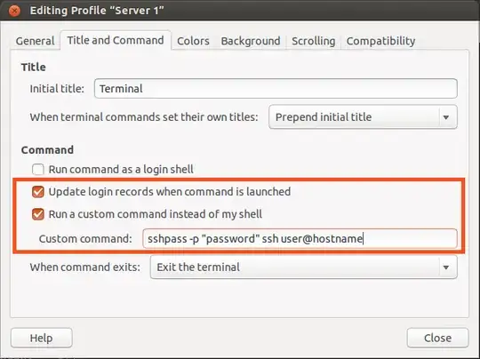 edit gnome-terminal profile